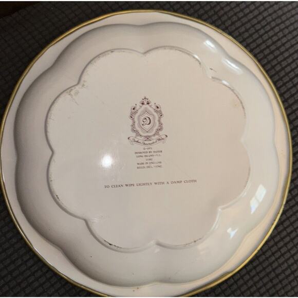 Vintage Daher Decorated Ware 1971 Floral Round Tin Bowl 11101 Made England 10" - Picture 2 of 3